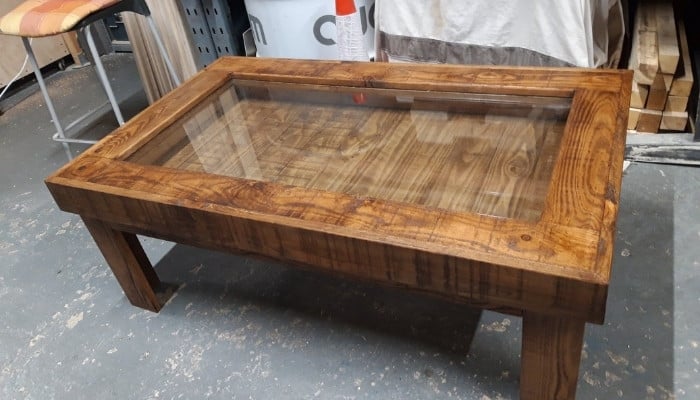 Display Table With Glass Top