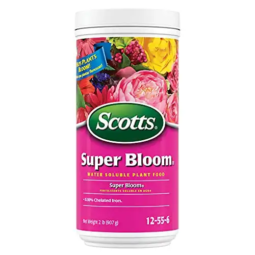 Scotts Super Bloom Water Soluble Plant Food, Feeds Plants Instantly (12-55-6), 2lbs